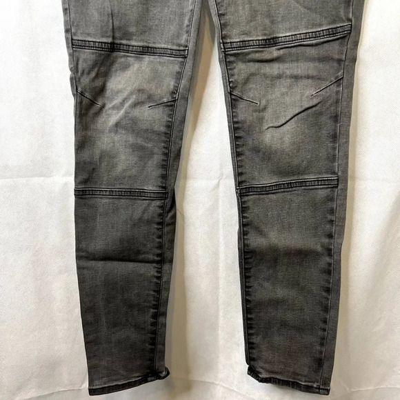 Old Navy Rockstar Moto Skinny Jean Faded Black Size 6R - Picture 5 of 12